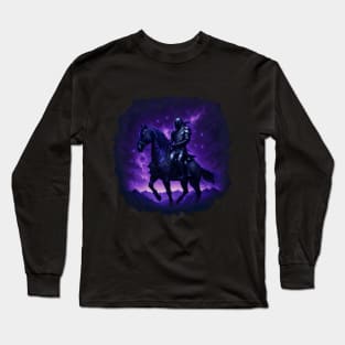 "Warrior of the Night: A Magical Warrior Embracing Splendor" Long Sleeve T-Shirt